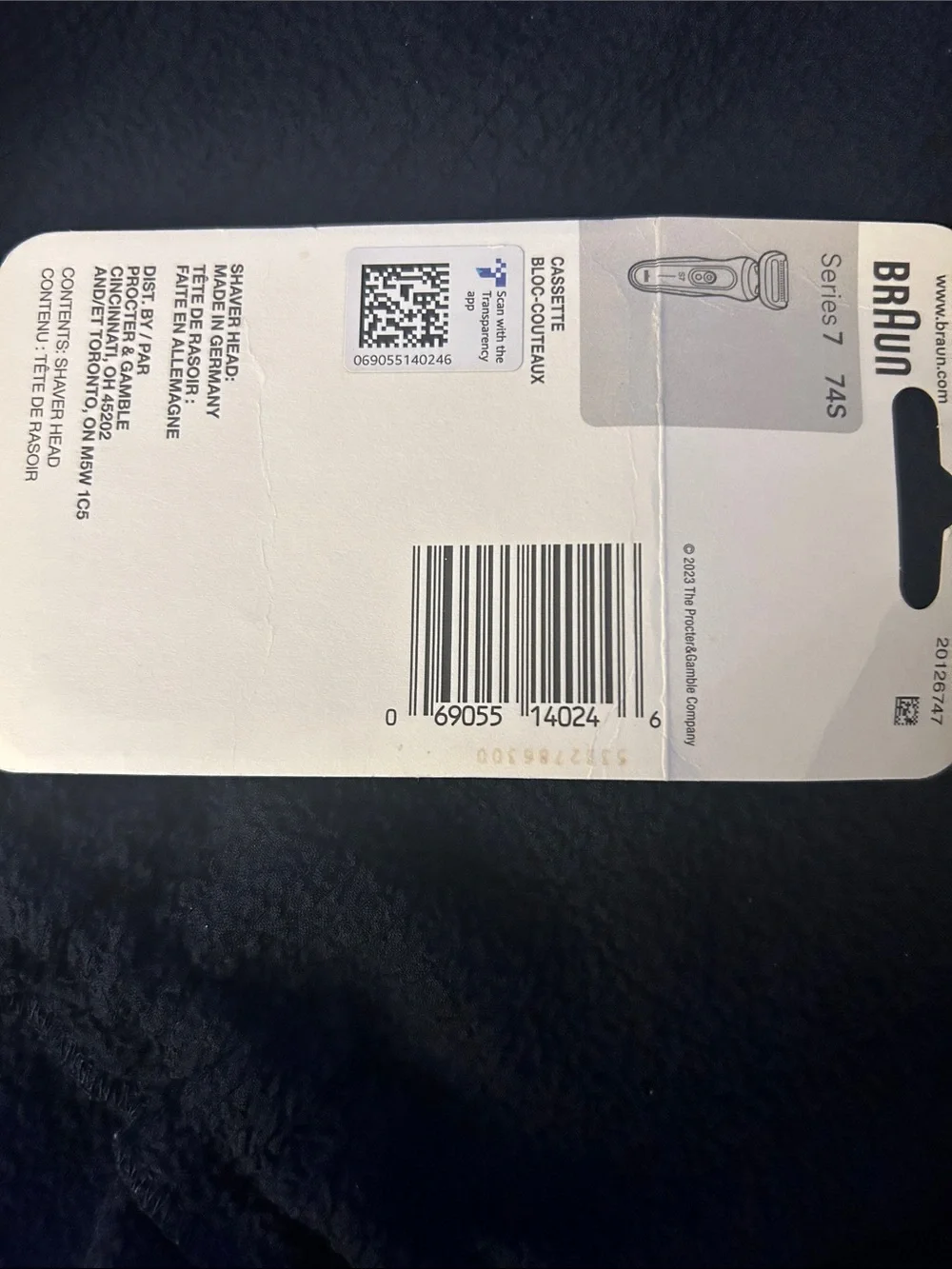 Braun Series 7 Replacement Shaver Head - Silver